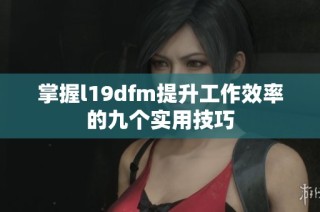 掌握l19dfm提升工作效率的九个实用技巧