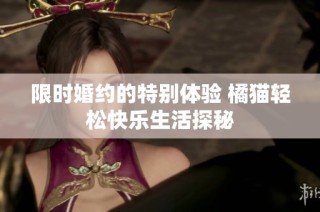 限时婚约的特别体验 橘猫轻松快乐生活探秘
