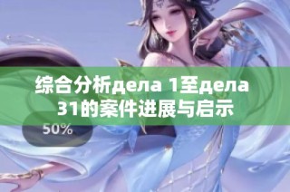 综合分析дела 1至дела 31的案件进展与启示