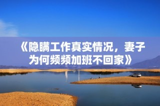 《隐瞒工作真实情况，妻子为何频频加班不回家》
