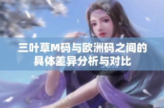 三叶草M码与欧洲码之间的具体差异分析与对比
