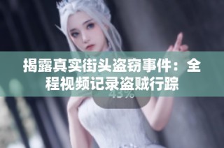 揭露真实街头盗窃事件：全程视频记录盗贼行踪