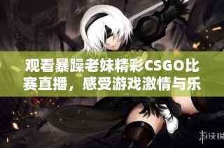 观看暴躁老妹精彩CSGO比赛直播，感受游戏激情与乐趣