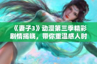 《妻子3》动漫第三季精彩剧情揭晓，带你重温感人时刻