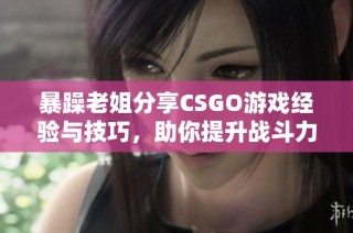暴躁老姐分享CSGO游戏经验与技巧，助你提升战斗力