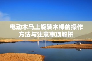 电动木马上旋转木棒的操作方法与注意事项解析