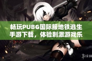 畅玩PUBG国际服地铁逃生手游下载，体验刺激游戏乐趣