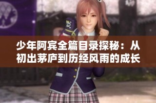少年阿宾全篇目录探秘：从初出茅庐到历经风雨的成长之路