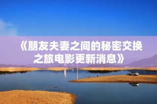 《朋友夫妻之间的秘密交换之旅电影更新消息》