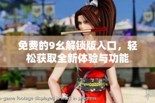免费的9幺解锁版入口，轻松获取全新体验与功能