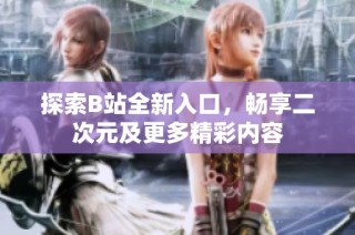 探索B站全新入口，畅享二次元及更多精彩内容