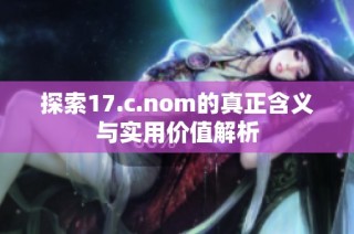 探索17.c.nom的真正含义与实用价值解析