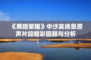 《黑暗荣耀》中沙发场景原声片段精彩回顾与分析