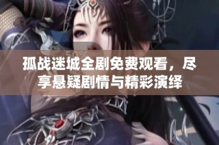 孤战迷城全剧免费观看，尽享悬疑剧情与精彩演绎