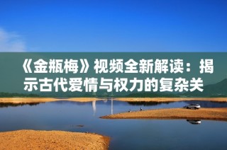 《金瓶梅》视频全新解读：揭示古代爱情与权力的复杂关系