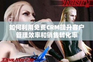 如何利用免费CRM提升客户管理效率和销售转化率