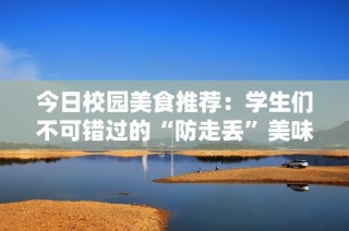 今日校园美食推荐：学生们不可错过的“防走丢”美味秘籍