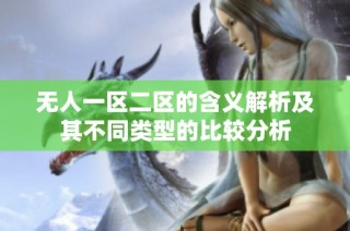 无人一区二区的含义解析及其不同类型的比较分析
