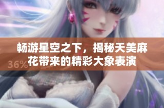 畅游星空之下，揭秘天美麻花带来的精彩大象表演