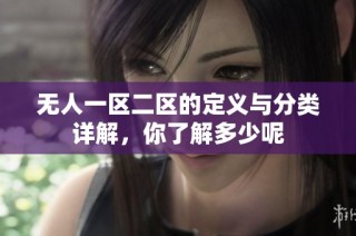 无人一区二区的定义与分类详解，你了解多少呢