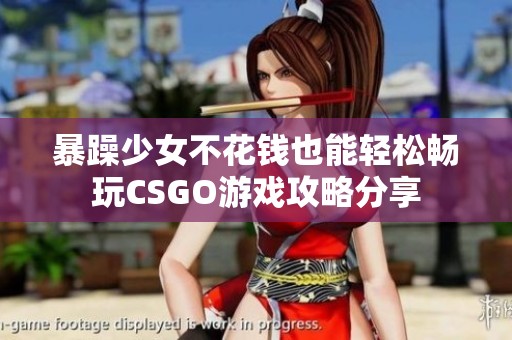 暴躁少女不花钱也能轻松畅玩CSGO游戏攻略分享