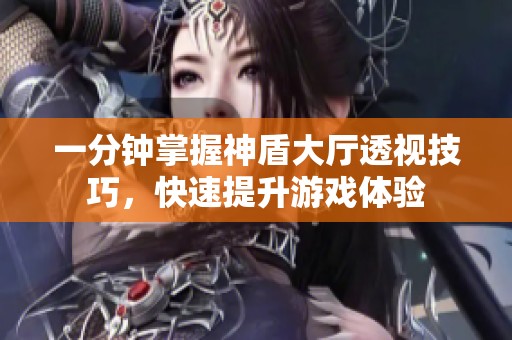 一分钟掌握神盾大厅透视技巧，快速提升游戏体验