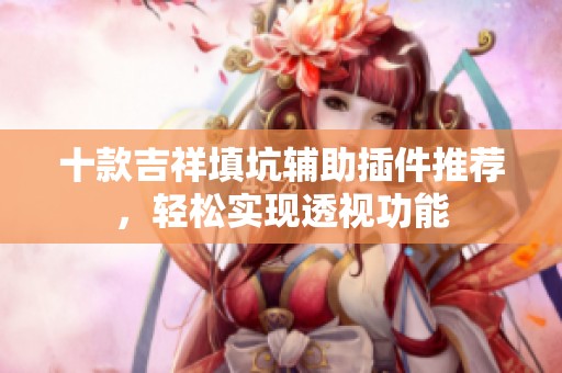 十款吉祥填坑辅助插件推荐，轻松实现透视功能