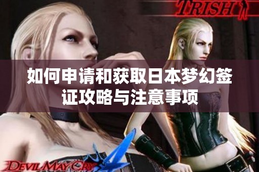 如何申请和获取日本梦幻签证攻略与注意事项