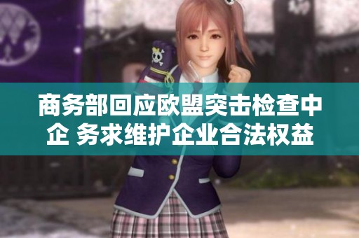 商务部回应欧盟突击检查中企 务求维护企业合法权益