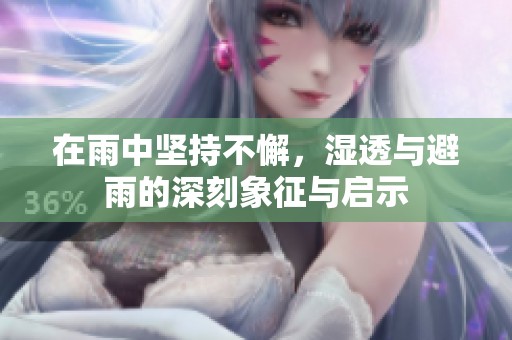 在雨中坚持不懈，湿透与避雨的深刻象征与启示