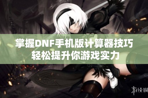 掌握DNF手机版计算器技巧 轻松提升你游戏实力