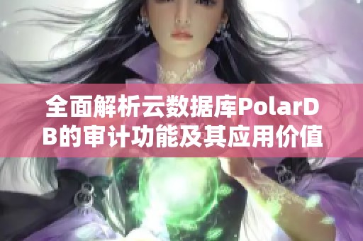 全面解析云数据库PolarDB的审计功能及其应用价值