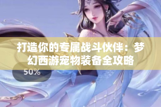 打造你的专属战斗伙伴：梦幻西游宠物装备全攻略