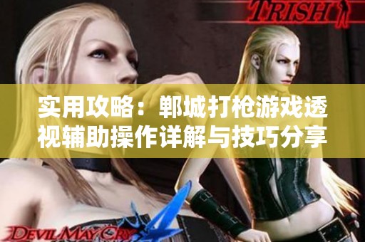 实用攻略：郸城打枪游戏透视辅助操作详解与技巧分享