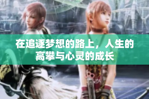 在追逐梦想的路上，人生的高攀与心灵的成长
