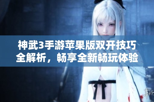 神武3手游苹果版双开技巧全解析，畅享全新畅玩体验