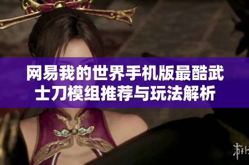 网易我的世界手机版最酷武士刀模组推荐与玩法解析