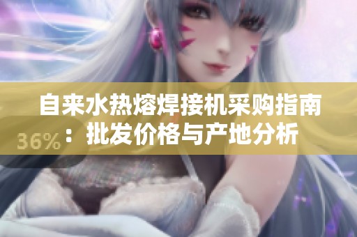 自来水热熔焊接机采购指南：批发价格与产地分析