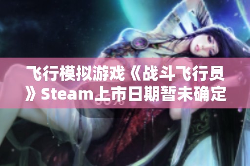 飞行模拟游戏《战斗飞行员》Steam上市日期暂未确定