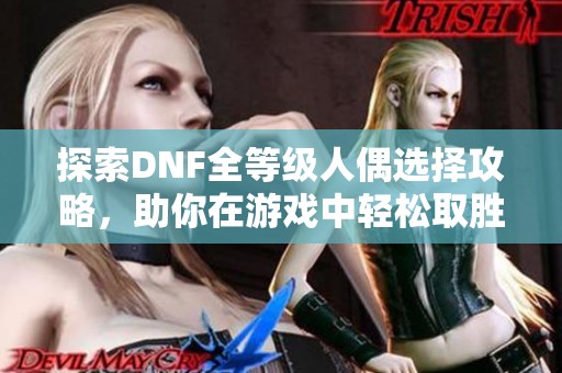 探索DNF全等级人偶选择攻略，助你在游戏中轻松取胜