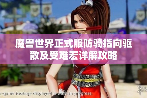 魔兽世界正式服防骑指向驱散及受难宏详解攻略