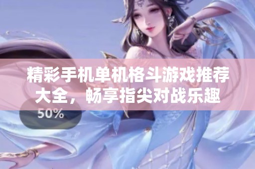 精彩手机单机格斗游戏推荐大全，畅享指尖对战乐趣