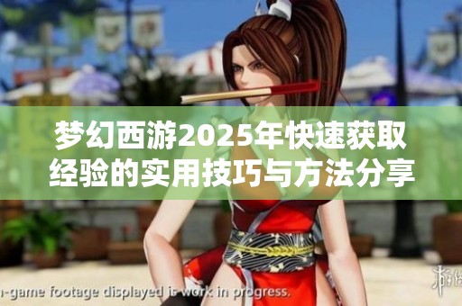 梦幻西游2025年快速获取经验的实用技巧与方法分享