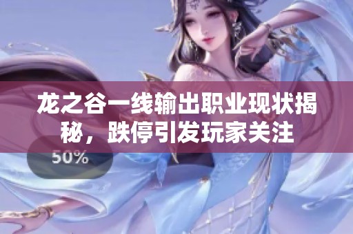 龙之谷一线输出职业现状揭秘，跌停引发玩家关注