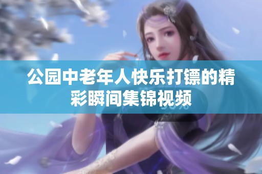 公园中老年人快乐打镖的精彩瞬间集锦视频