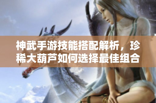 神武手游技能搭配解析，珍稀大葫芦如何选择最佳组合