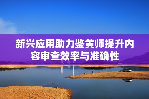 新兴应用助力鉴黄师提升内容审查效率与准确性