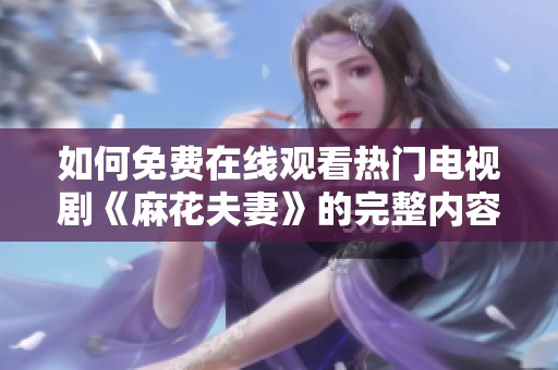 如何免费在线观看热门电视剧《麻花夫妻》的完整内容与资源分享