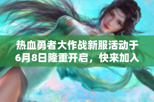 热血勇者大作战新服活动于6月8日隆重开启，快来加入吧