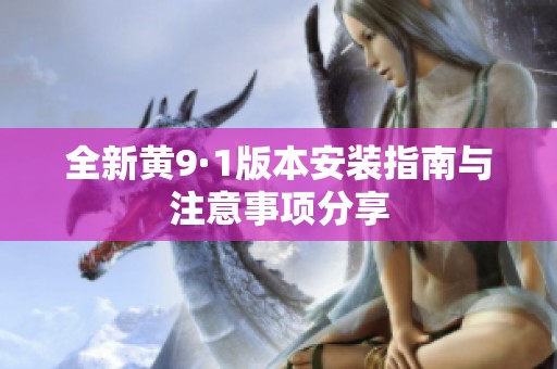 全新黄9·1版本安装指南与注意事项分享